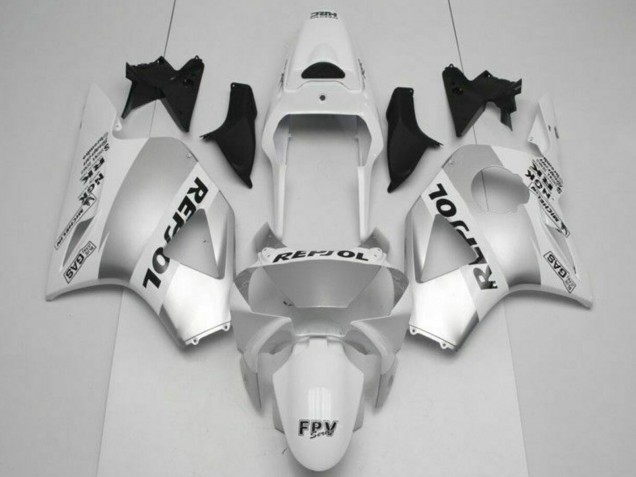 2002-2003 White Silver Black Repsol Honda CBR900RR 954RR Motorcycle Fairings