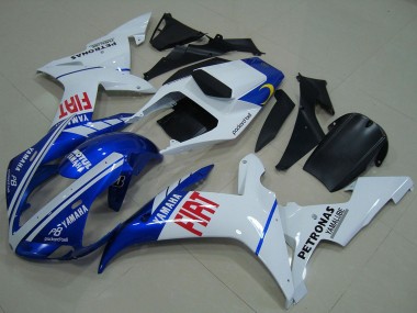 2002-2003 White Blue Red Fiat Yamaha YZF R1 Motorcycle Fairings