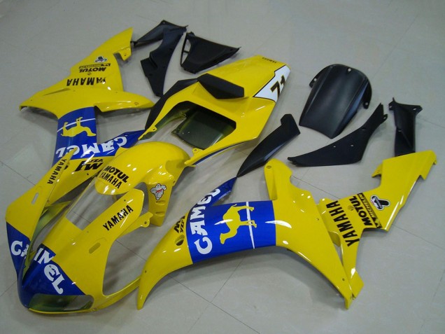 2002-2003 Yellow Blue Camel Motul Yamaha YZF R1 Motorcycle Fairings