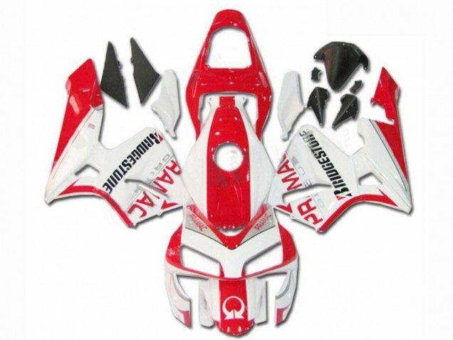 2003-2004 White Red Pramac Bridgestone Honda CBR600RR Motorcycle Fairings