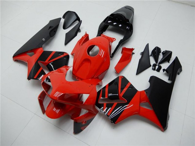 2003-2004 Red Glossy Black OEM Style Honda CBR600RR Motorcycle Fairings