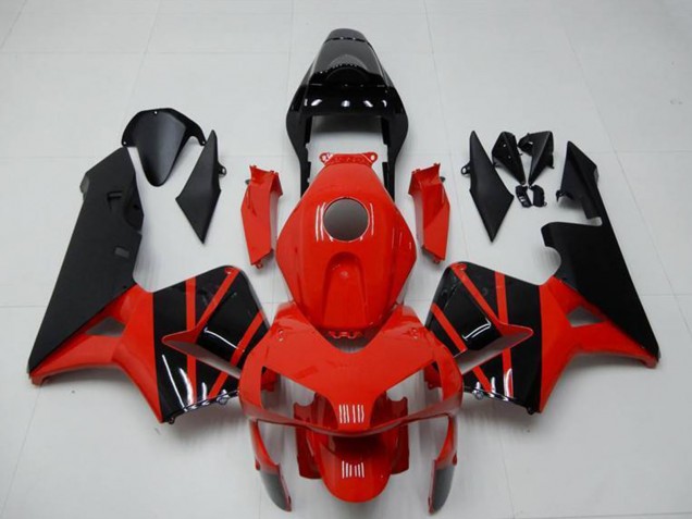 2003-2004 Red Glossy Black OEM Style Honda CBR600RR Motorcycle Fairings