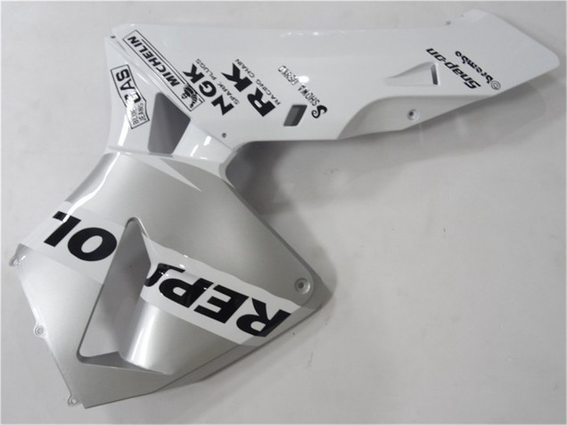 2003-2004 White Silver Black Repsol Honda CBR600RR Motorcycle Fairing