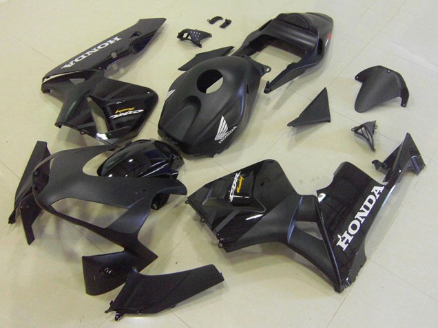 2003-2004 Glossy Black Matte Black Honda CBR600RR Motorcycle Fairing Kits