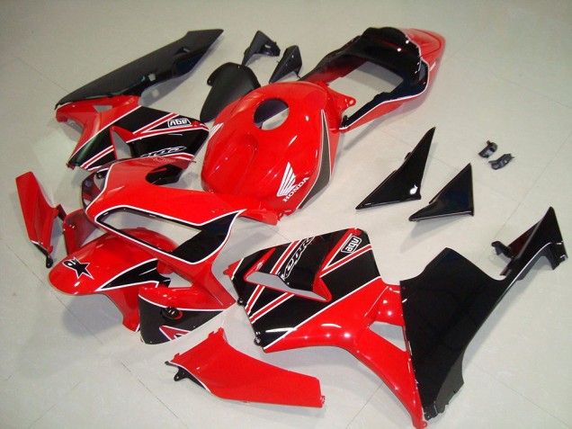 2003-2004 Red Glossy Black Honda CBR600RR Motorbike Fairings