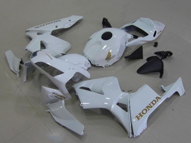2003-2004 White Gold Decals Honda CBR600RR Motorcycle Fairings