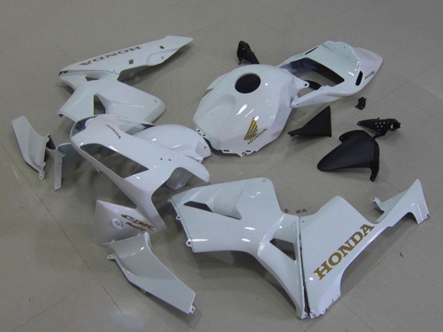 2003-2004 White Gold Decals Honda CBR600RR Motorcycle Fairings