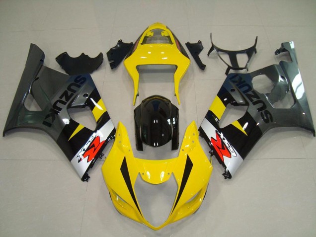 2003-2004 Yellow Silver Grey Black Red Suzuki GSXR 1000 Motorcycle Fairings