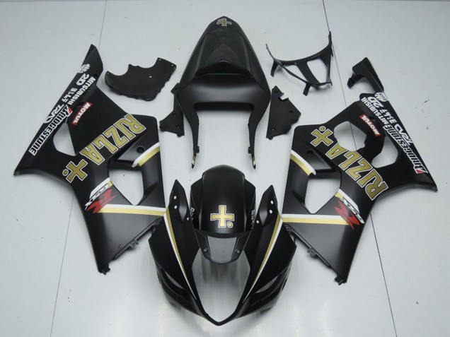 2003-2004 Matte Black Rizla Suzuki GSXR 1000 Motorcycle Fairings