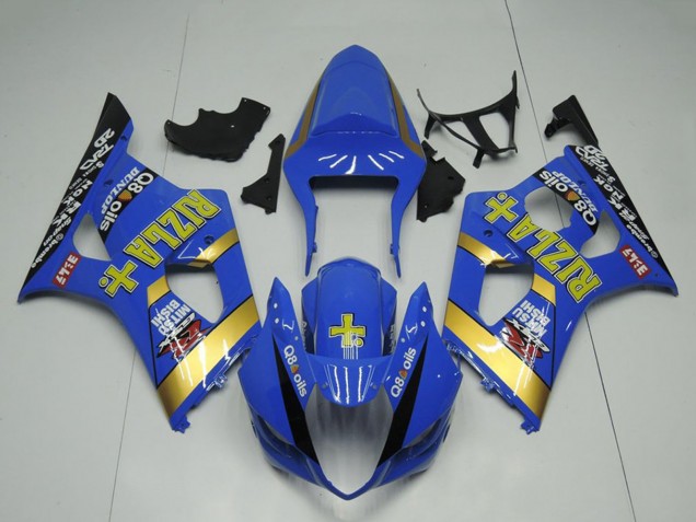 2003-2004 Blue Gold Black Rizla Suzuki GSXR 1000 Motorcycle Fairing