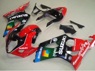 2003-2004 Red Black Blue Green JOMO Pepephone Suzuki GSXR 1000 Motorcycle Fairings