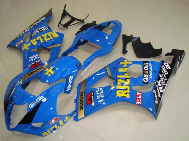 2003-2004 Blue Gold Black Rizla Suzuki GSXR 1000 Motorcycle Fairings