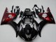2003-2004 Glossy Black Red Yamaha YZF R6 Motorcycle Fairing Kits