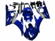 2003-2004 Blue White Yamaha YZF R6 Motorcycle Fairing