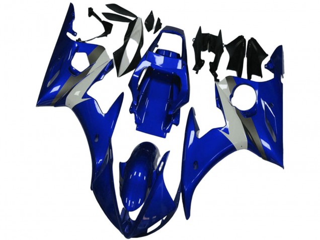 2003-2004 Blue White Yamaha YZF R6 Motorcycle Fairing