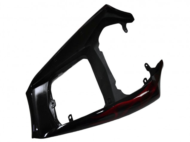 2003-2004 Glossy Black Red Flame Yamaha YZF R6 Motorcycle Fairing