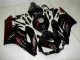 2004-2005 Glossy Black Red Flame Honda CBR1000RR Motorcycle Fairings