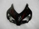 2004-2005 Glossy Black Red Flame Honda CBR1000RR Motorcycle Fairings