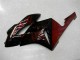 2004-2005 Glossy Black Red Flame Honda CBR1000RR Motorcycle Fairings