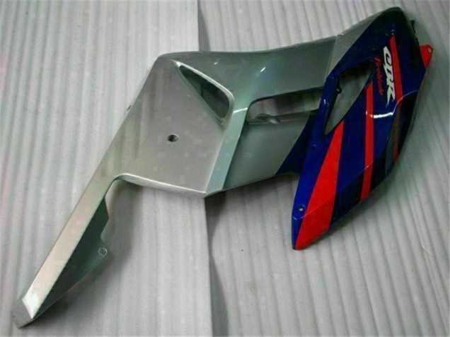 2004-2005 Silver Red Blue Black Stripe Honda CBR1000RR Motorcycle Fairings