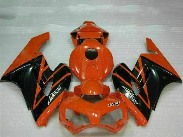 2004-2005 Orange Glossy Black Honda CBR1000RR Motorcycle Fairings