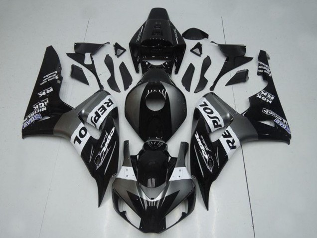 2004-2005 Grey White Glossy Black Repsol Honda CBR1000RR Motorcycle Fairings