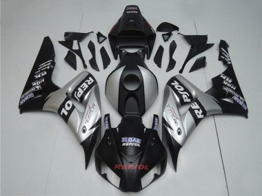 2004-2005 Silver Glossy Black Repsol Honda CBR1000RR Motorcycle Fairings