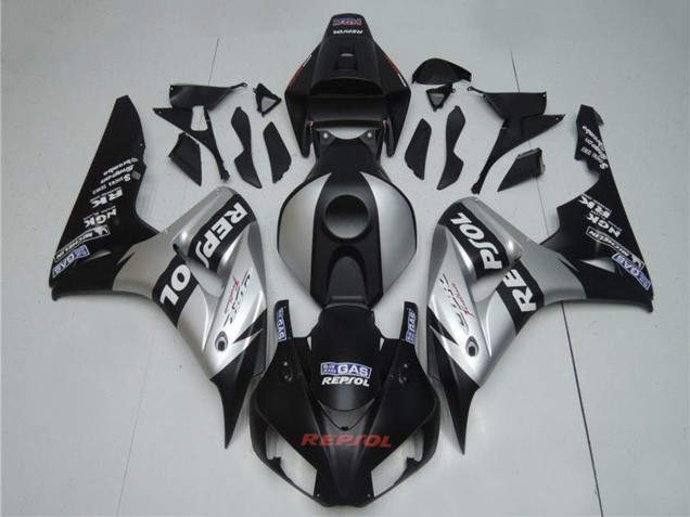 2004-2005 Silver Glossy Black Repsol Honda CBR1000RR Motorcycle Fairings