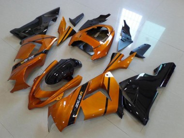 2004-2005 Gold Black Kawasaki ZX10R Motorcycle Fairings
