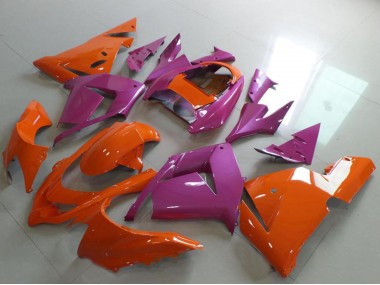 2004-2005 Orange and Pink Kawasaki ZX10R Motorcycle Fairings