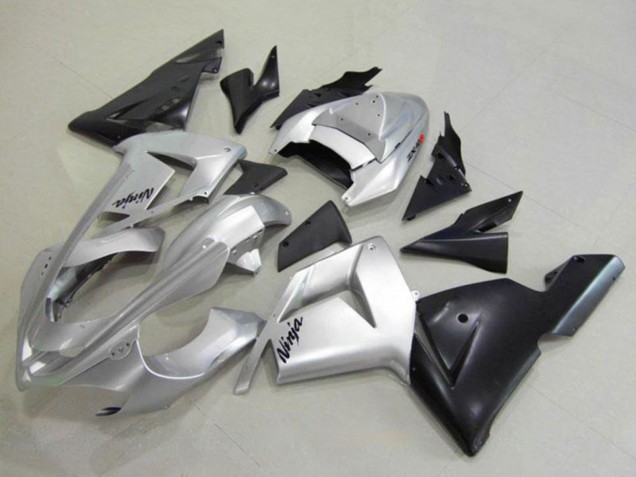 2004-2005 Silver Black Ninja Kawasaki ZX10R Motorcycle Fairing
