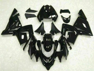 2004-2005 Glossy Black Kawasaki ZX10R Motorcycle Fairings