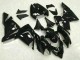 2004-2005 Glossy Black Kawasaki ZX10R Motorcycle Fairings