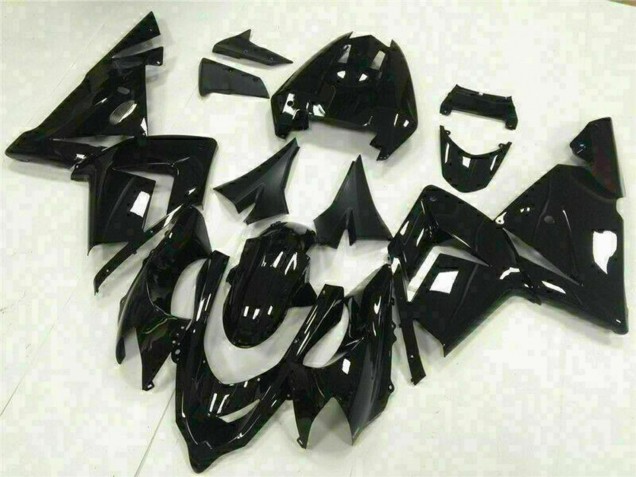 2004-2005 Glossy Black Kawasaki ZX10R Motorcycle Fairings