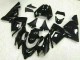2004-2005 Glossy Black Kawasaki ZX10R Motorcycle Fairings