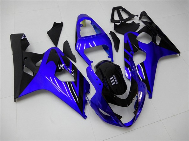 2004-2005 Blue Glossy Black Suzuki GSXR 600/750 Motorcycle Fairings