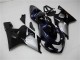 2004-2005 Glossy Black Silver Blue Suzuki GSXR 600/750 Motorcycle Fairings
