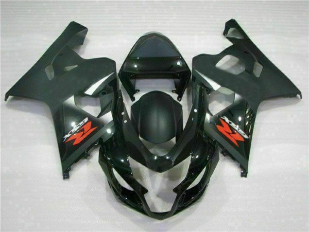 2004-2005 Glossy Black Matte Black Red Decal Suzuki GSXR 600/750 Motorcycle Fairings