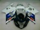 2004-2005 White Blue Glossy Black Red Suzuki GSXR 600/750 Motorcycle Fairings