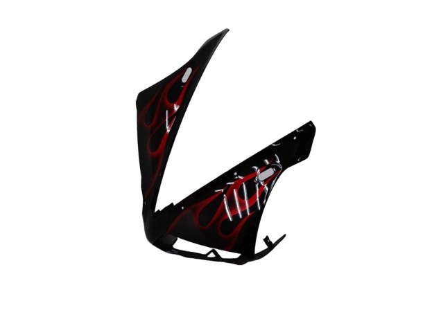 2004-2006 Glossy Black Red Flame Yamaha YZF R1 Motorcycle Fairings