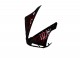 2004-2006 Glossy Black Red Flame Yamaha YZF R1 Motorcycle Fairings