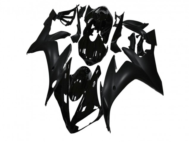 2004-2006 Glossy Black Matte Black Yamaha YZF R1 Motorcycle Fairings