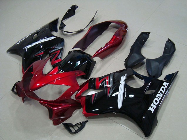 2004-2007 Red Glossy Black Honda CBR600 F4i Motorcycle Fairings Kit
