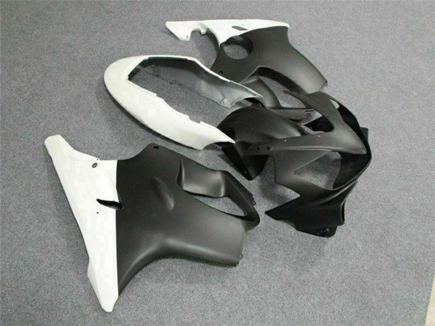 2004-2007 White Matte Black Honda CBR600 F4i Motorcycle Fairings