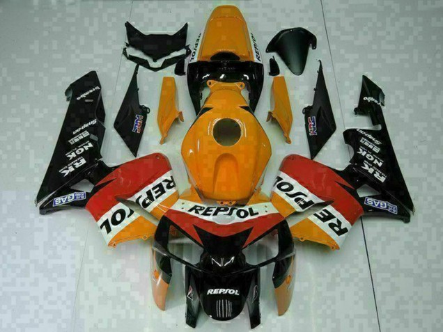 2005-2006 Orange White Red Black Repsol Honda CBR600RR Motorcycle Fairings
