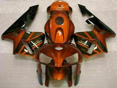 2005-2006 Orange Black Honda CBR600RR Motorcycle Fairing Kits