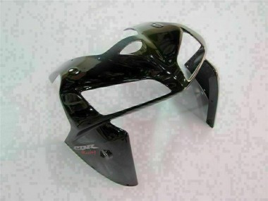 2005-2006 Glossy Black White Honda CBR600RR Motorcycle Fairings