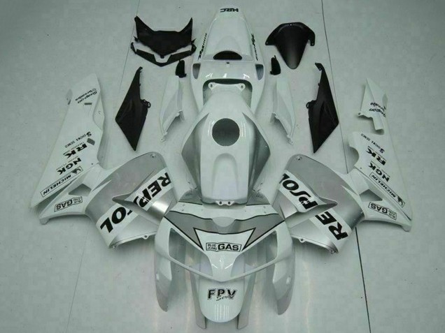 2005-2006 White Honda CBR600RR Motorcycle Fairing