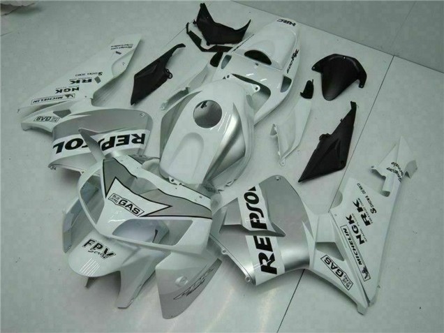 2005-2006 White Honda CBR600RR Motorcycle Fairing
