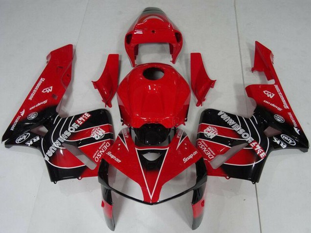 2005-2006 Red Black Honda CBR600RR Motorcycle Fairings Kit
